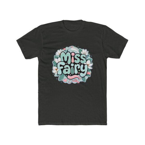 Miss Fairy Unisex Cotton Crew Tee - Whimsical Floral Design for Everyday Wear - Image 14