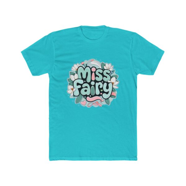 Miss Fairy Unisex Cotton Crew Tee - Whimsical Floral Design for Everyday Wear - Image 16