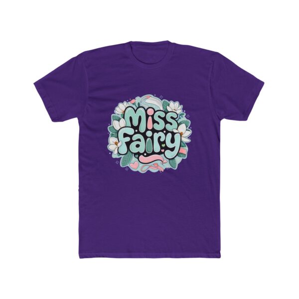 Miss Fairy Unisex Cotton Crew Tee - Whimsical Floral Design for Everyday Wear - Image 20