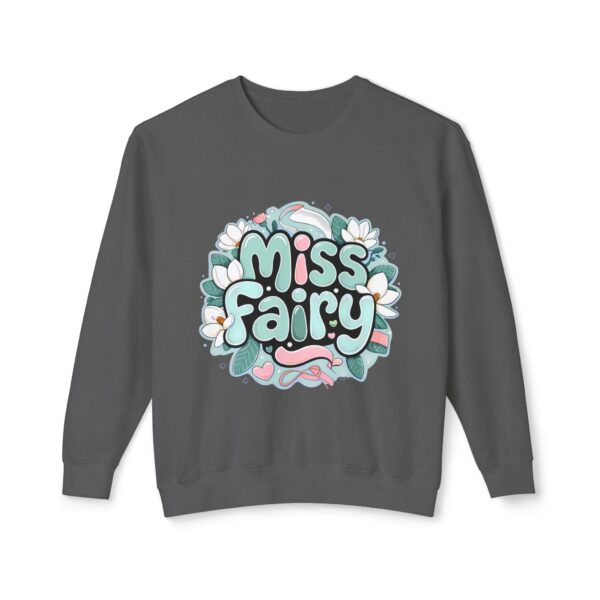 Miss Fairy Unisex Lightweight Crewneck Sweatshirt - Cute Floral Design for All Occasions - Image 29