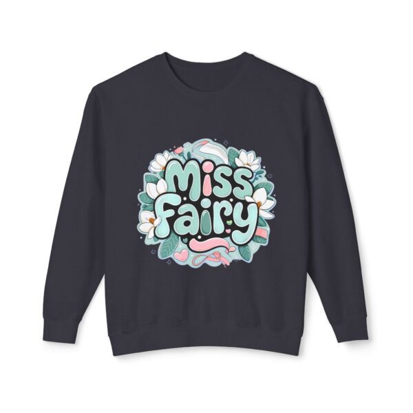 Miss Fairy Unisex Lightweight Crewneck Sweatshirt - Cute Floral Design for All Occasions - Image 45