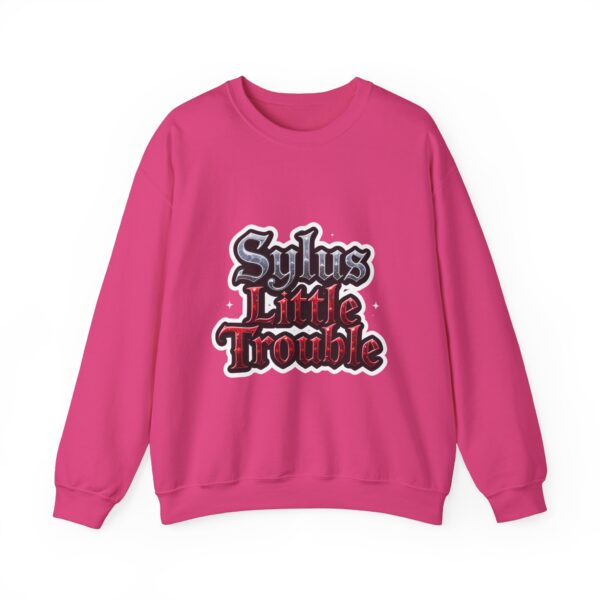 Crewneck Sweatshirt - Sylus' Little Trouble: Dressed to Slay, Born to Rebel (¬‿¬) - Image 34