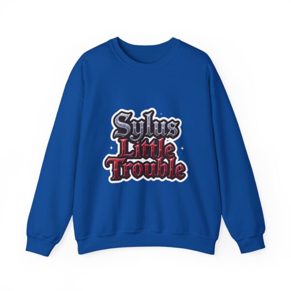 Crewneck Sweatshirt - Sylus' Little Trouble: Dressed to Slay, Born to Rebel (¬‿¬) - Image 25