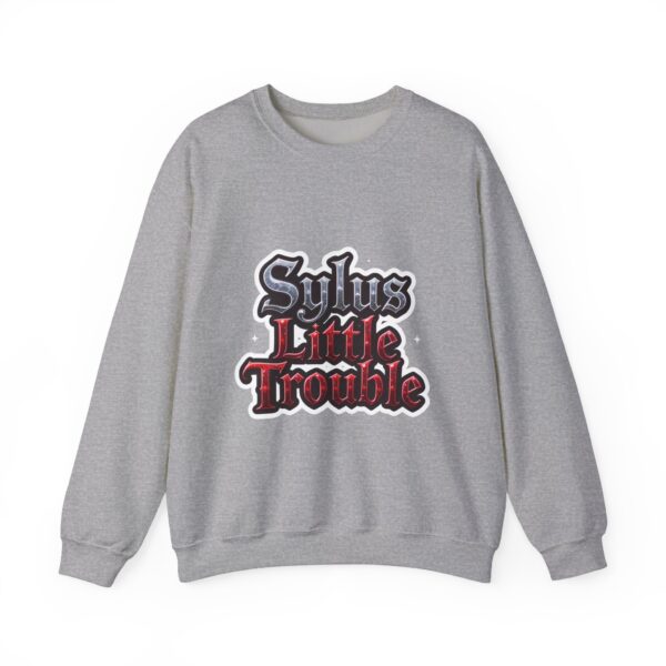 Crewneck Sweatshirt - Sylus' Little Trouble: Dressed to Slay, Born to Rebel (¬‿¬) - Image 10