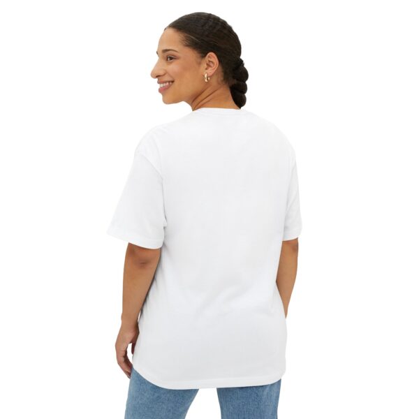 Mrs. Sylus Unisex Oversized Boxy Tee – Where Style Meets Sweet Chaos  (~￣³￣)~ - Image 5