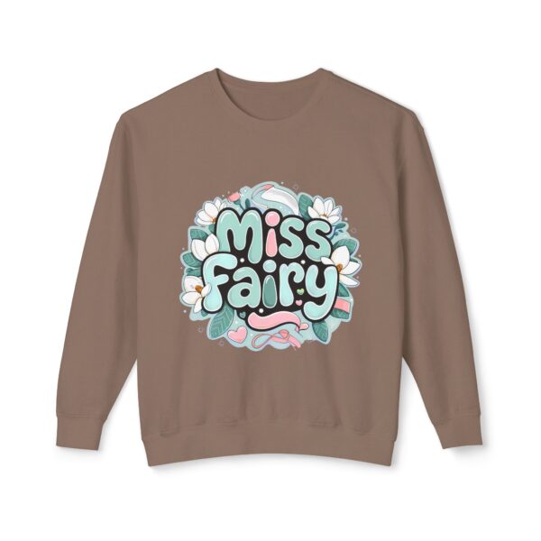 Miss Fairy Unisex Lightweight Crewneck Sweatshirt - Cute Floral Design for All Occasions - Image 21