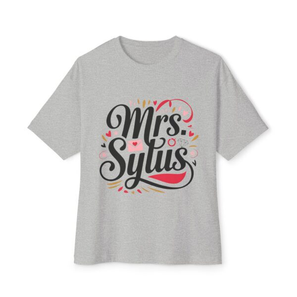 Mrs. Sylus Unisex Oversized Boxy Tee – Where Style Meets Sweet Chaos  (~￣³￣)~ - Image 14