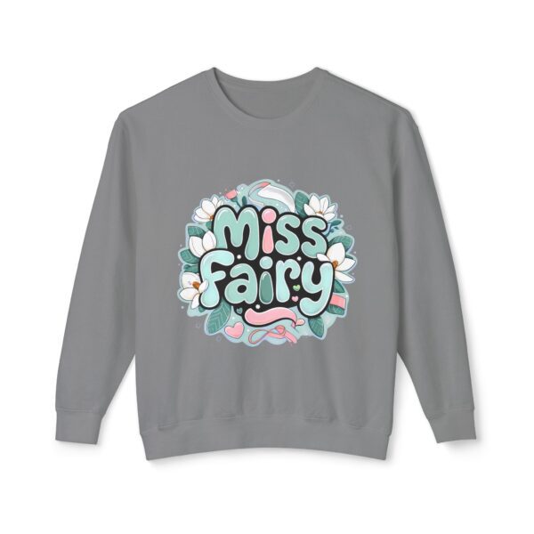 Miss Fairy Unisex Lightweight Crewneck Sweatshirt - Cute Floral Design for All Occasions - Image 33