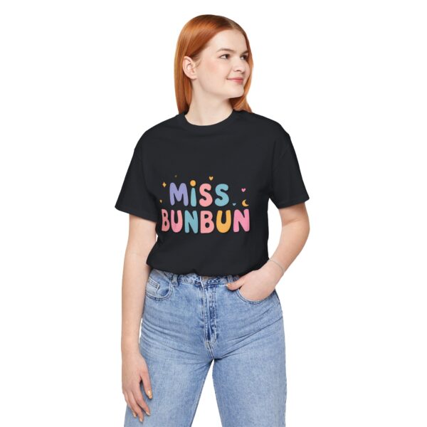 Miss Bunbun Unisex Jersey Tee - Cute and Playful Graphic T-Shirt (≖ᴗ≖✿) - Image 4