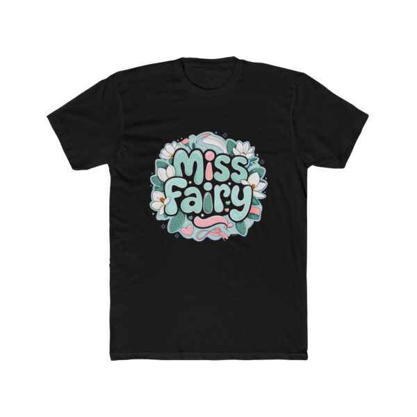 Miss Fairy Unisex Cotton Crew Tee - Whimsical Floral Design for Everyday Wear - Image 6