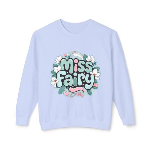 Miss Fairy Unisex Lightweight Crewneck Sweatshirt - Cute Floral Design for All Occasions - Image 41