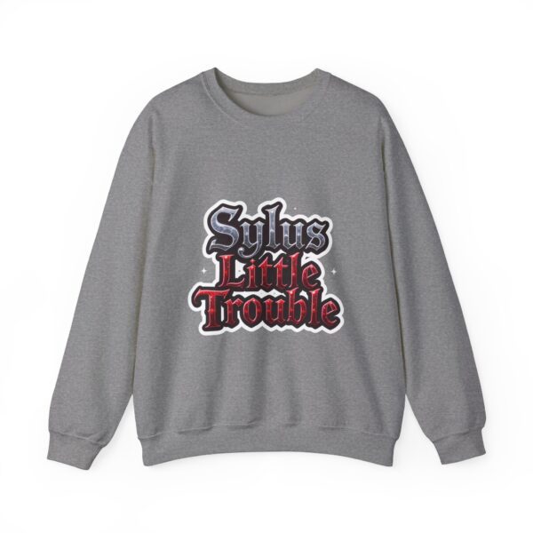 Crewneck Sweatshirt - Sylus' Little Trouble: Dressed to Slay, Born to Rebel (¬‿¬) - Image 16