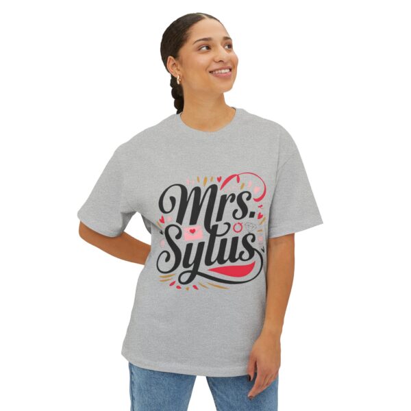 Mrs. Sylus Unisex Oversized Boxy Tee – Where Style Meets Sweet Chaos  (~￣³￣)~ - Image 16