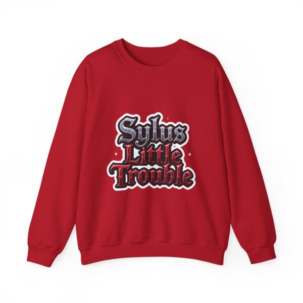 Crewneck Sweatshirt - Sylus' Little Trouble: Dressed to Slay, Born to Rebel (¬‿¬) - Image 37