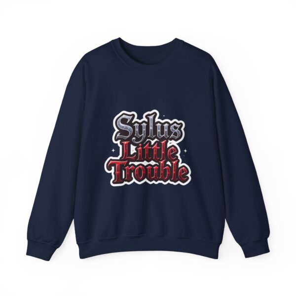 Crewneck Sweatshirt - Sylus' Little Trouble: Dressed to Slay, Born to Rebel (¬‿¬) - Image 28
