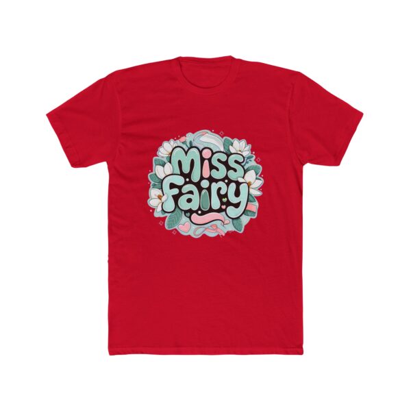 Miss Fairy Unisex Cotton Crew Tee - Whimsical Floral Design for Everyday Wear - Image 26