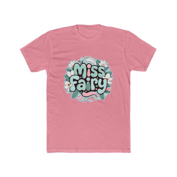 Miss Fairy Unisex Cotton Crew Tee - Whimsical Floral Design for Everyday Wear - Image 24