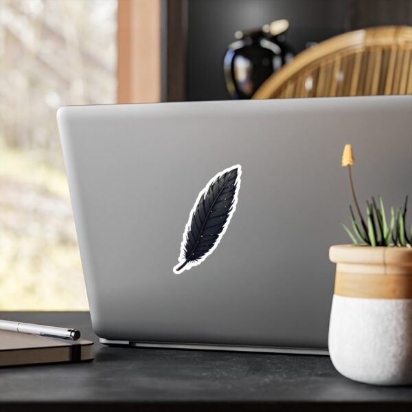 Vinyl Decal - Sylus' Raven Feather of Fate Design 🖤 - Image 3