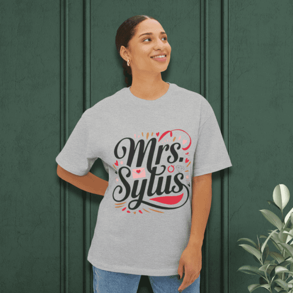 Mrs. Sylus Unisex Oversized Boxy Tee – Where Style Meets Sweet Chaos  (~￣³￣)~