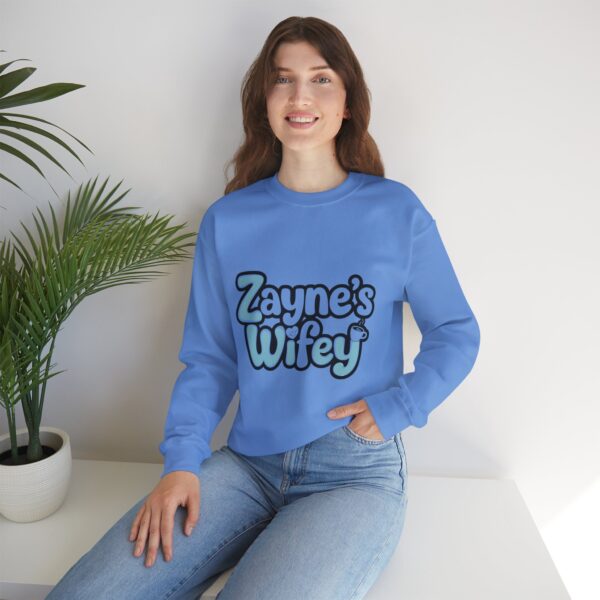 Zayne's Wifey Unisex Heavy Blend™ Crewneck Sweatshirt - Hot Obsession (─‿‿─) ♡ - Image 15