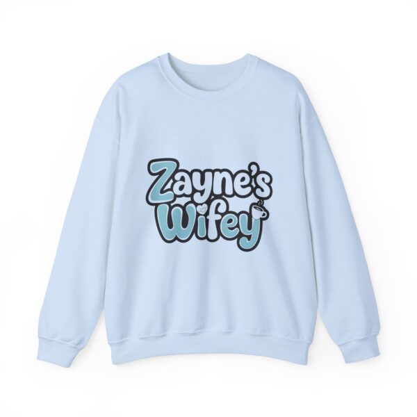 Zayne's Wifey Unisex Heavy Blend™ Crewneck Sweatshirt - Hot Obsession (─‿‿─) ♡ - Image 2