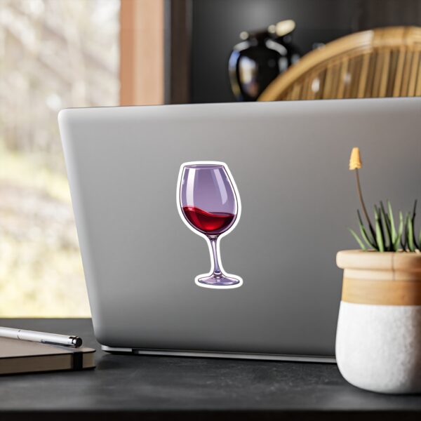 Vinyl Decal - Sylus' Crimson Wine Glass Design 🍷 - Image 4