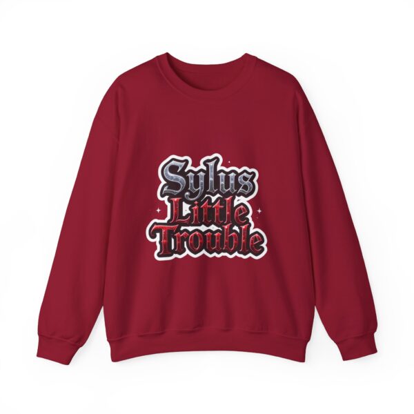 Crewneck Sweatshirt - Sylus' Little Trouble: Dressed to Slay, Born to Rebel (¬‿¬) - Image 40