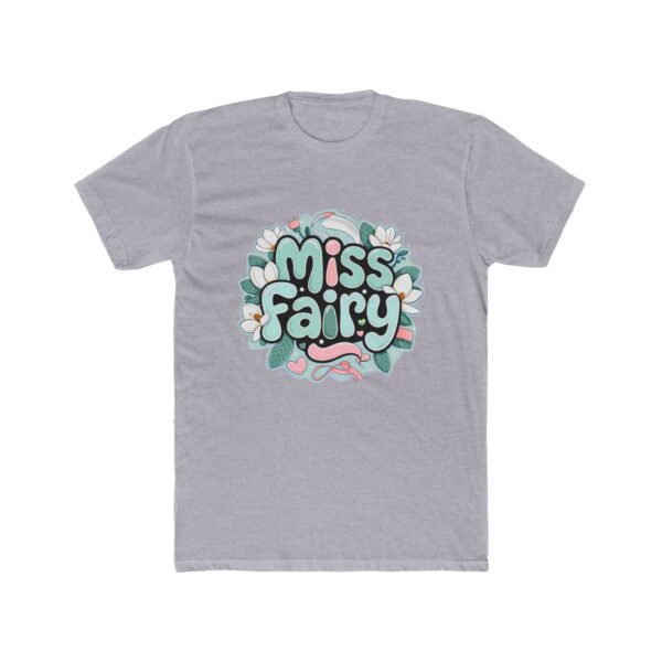 Miss Fairy Unisex Cotton Crew Tee - Whimsical Floral Design for Everyday Wear - Image 8