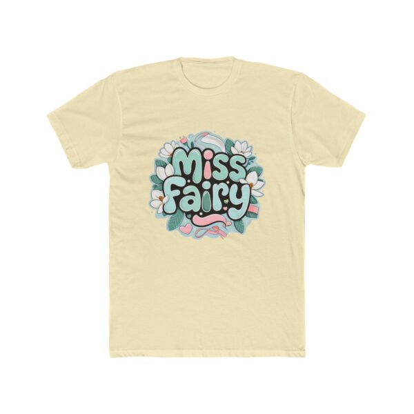 Miss Fairy Unisex Cotton Crew Tee - Whimsical Floral Design for Everyday Wear - Image 12