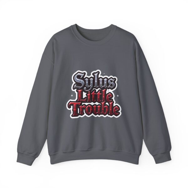 Crewneck Sweatshirt - Sylus' Little Trouble: Dressed to Slay, Born to Rebel (¬‿¬) - Image 22
