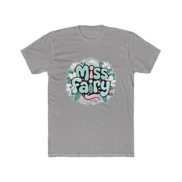 Miss Fairy Unisex Cotton Crew Tee - Whimsical Floral Design for Everyday Wear - Image 4