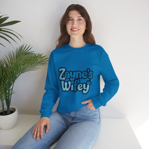 Zayne's Wifey Unisex Heavy Blend™ Crewneck Sweatshirt - Hot Obsession (─‿‿─) ♡ - Image 18