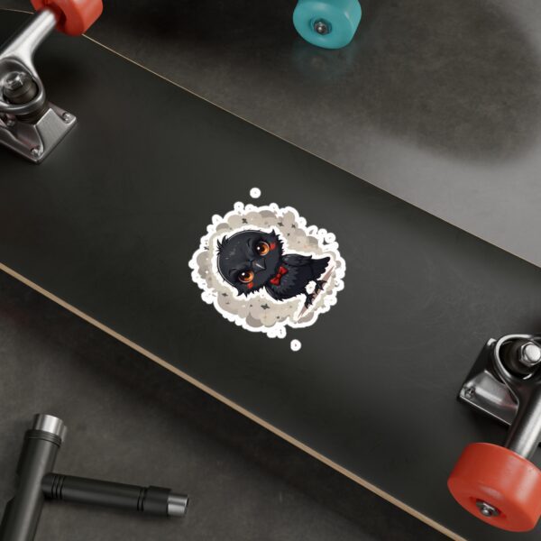 Vinyl Decal - Mischievous Crow with Red Bow Tie 🎀 - Image 4