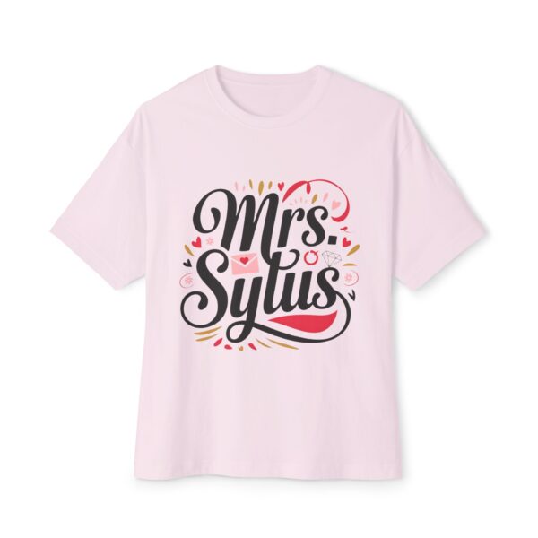 Mrs. Sylus Unisex Oversized Boxy Tee – Where Style Meets Sweet Chaos  (~￣³￣)~ - Image 6