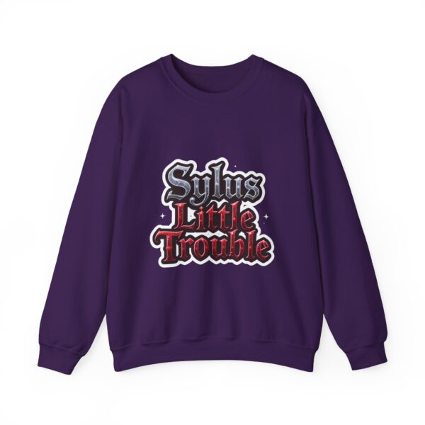 Crewneck Sweatshirt - Sylus' Little Trouble: Dressed to Slay, Born to Rebel (¬‿¬) - Image 31