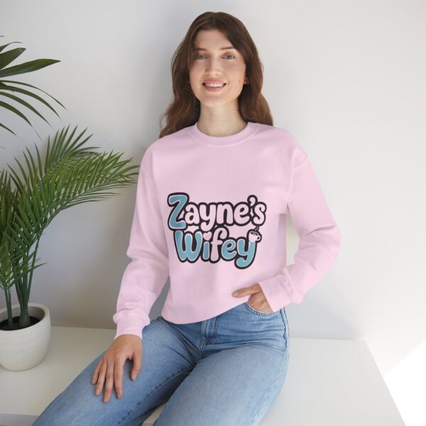 Zayne's Wifey Unisex Heavy Blend™ Crewneck Sweatshirt - Hot Obsession (─‿‿─) ♡ - Image 25