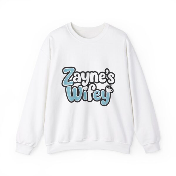 Zayne's Wifey Unisex Heavy Blend™ Crewneck Sweatshirt - Hot Obsession (─‿‿─) ♡ - Image 4