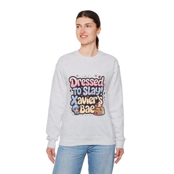 Crewneck Sweatshirt Dressed, Slay Hunter Xavier’s Bae (~￣³￣)~ - Image 8