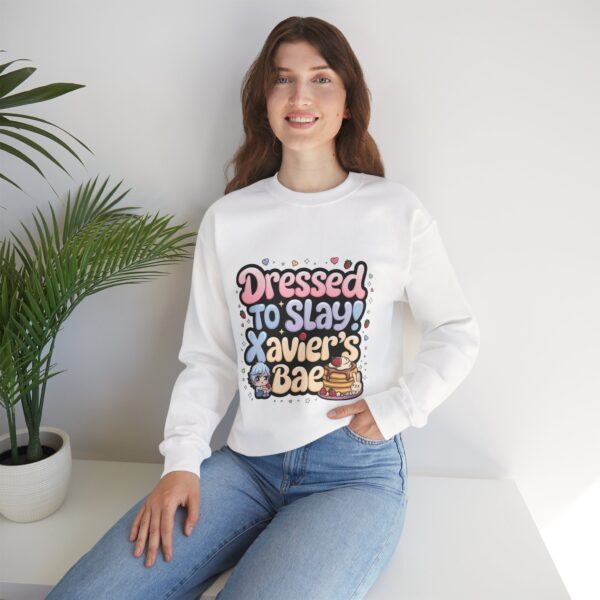 Crewneck Sweatshirt Dressed, Slay Hunter Xavier’s Bae (~￣³￣)~ - Image 4