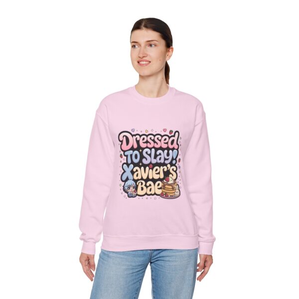 Crewneck Sweatshirt Dressed, Slay Hunter Xavier’s Bae (~￣³￣)~ - Image 3