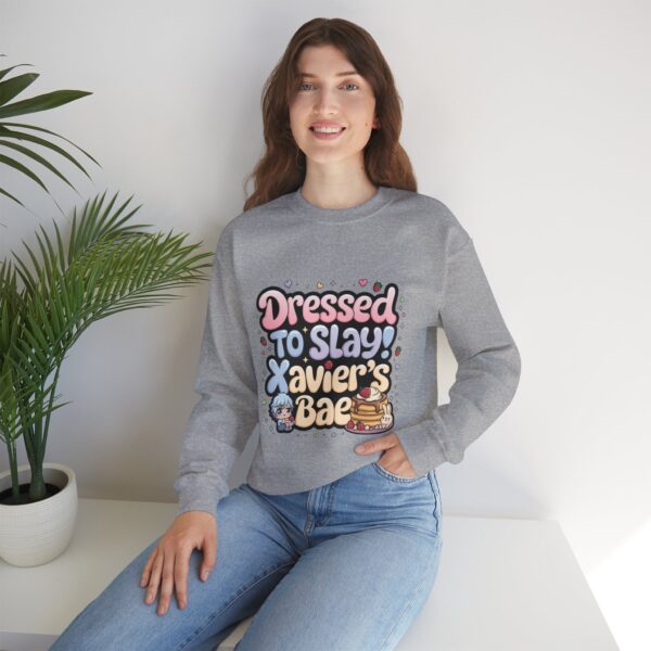 Crewneck Sweatshirt Dressed, Slay Hunter Xavier’s Bae (~￣³￣)~ - Image 12